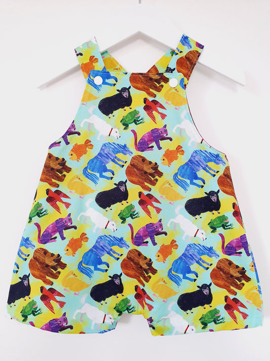 Baby / Toddler Overalls, Short Leg Romper, Size 1