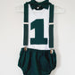 Dark Green Boys Cake Smash Outfit Size 0