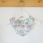 Bandana Dribble Bib, Handmade Baby Bib, Cotton / Bamboo, Ultra Absorbent