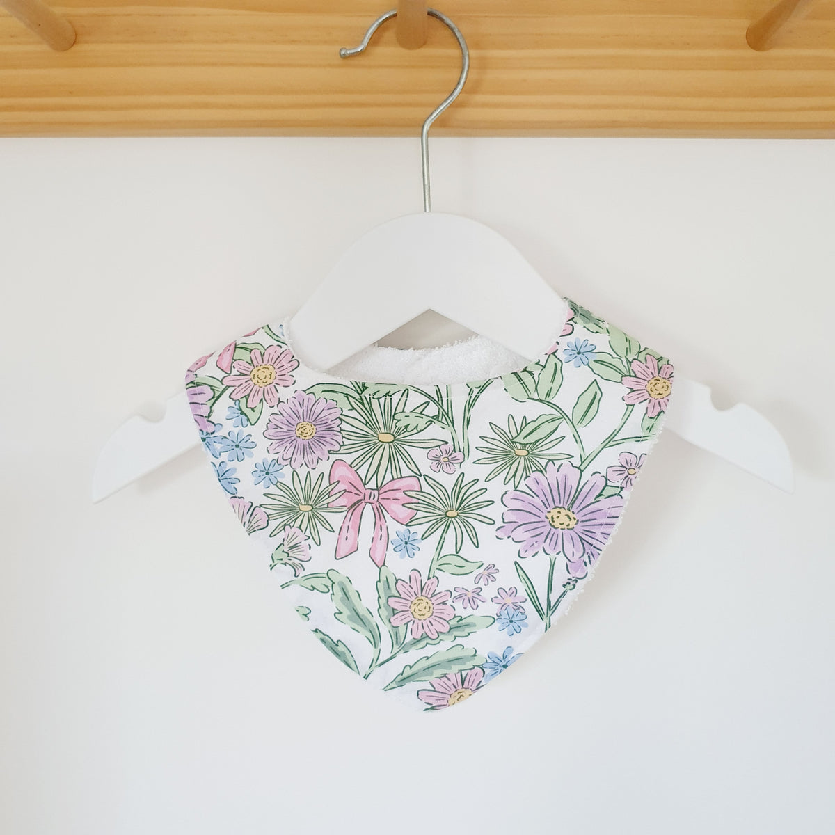 Bandana Dribble Bib, Handmade Baby Bib, Cotton / Bamboo, Ultra Absorbent