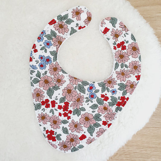 Bandana Dribble Bib, Handmade Baby Bib, Cotton / Bamboo, Ultra Absorbent