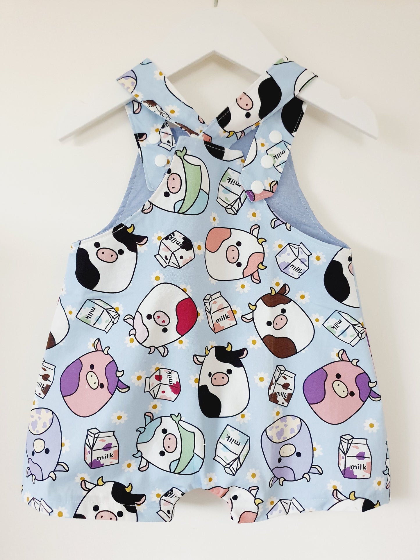 Baby / Toddler Overalls, Short Leg Romper, Size 1