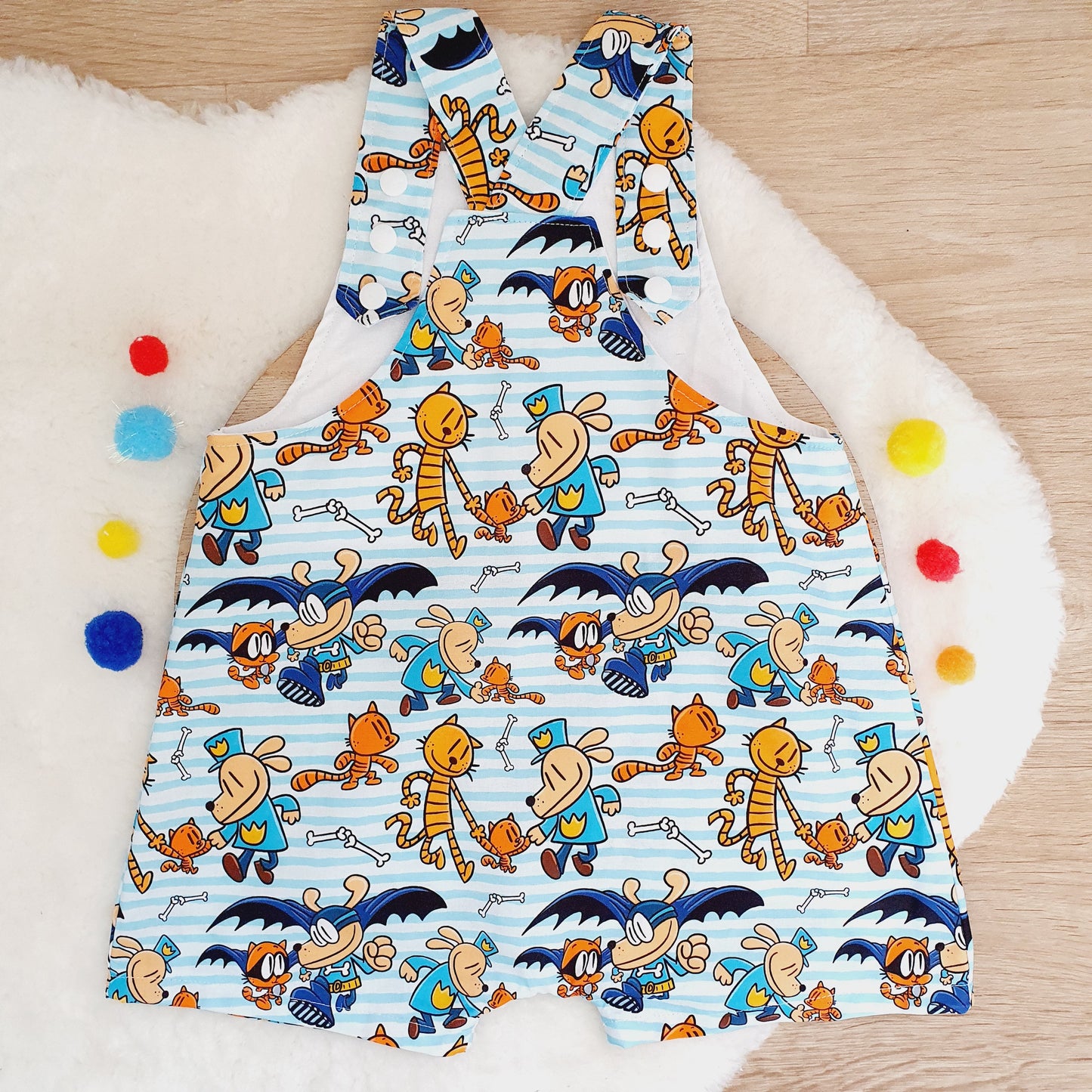 DOGMAN print Overalls, Size 2