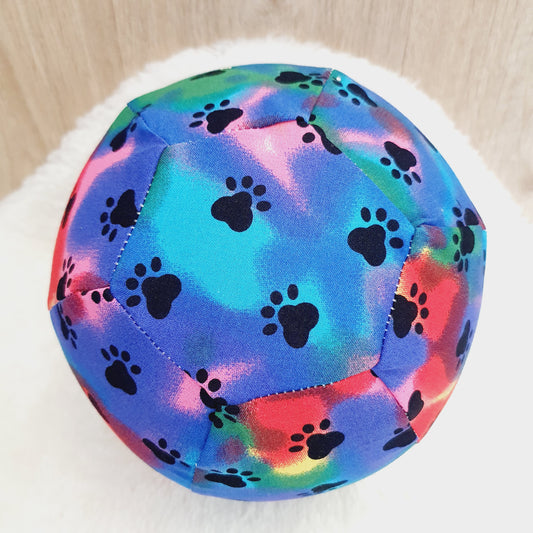 Balloon Ball Cover - Balloon Balls -  Handmade Fabric Balloon Cover - Paw Print