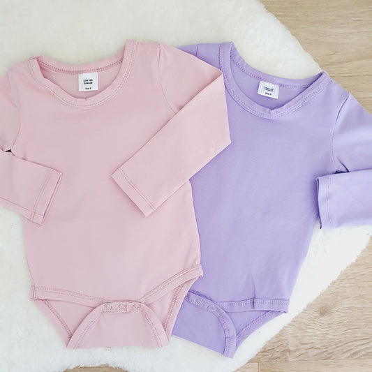 *SALE* 2 X Long Sleeve Basic Bodysuit, Size 0