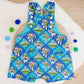 BUZZ print Overalls, Baby Overalls, Short Leg Romper, Size 1