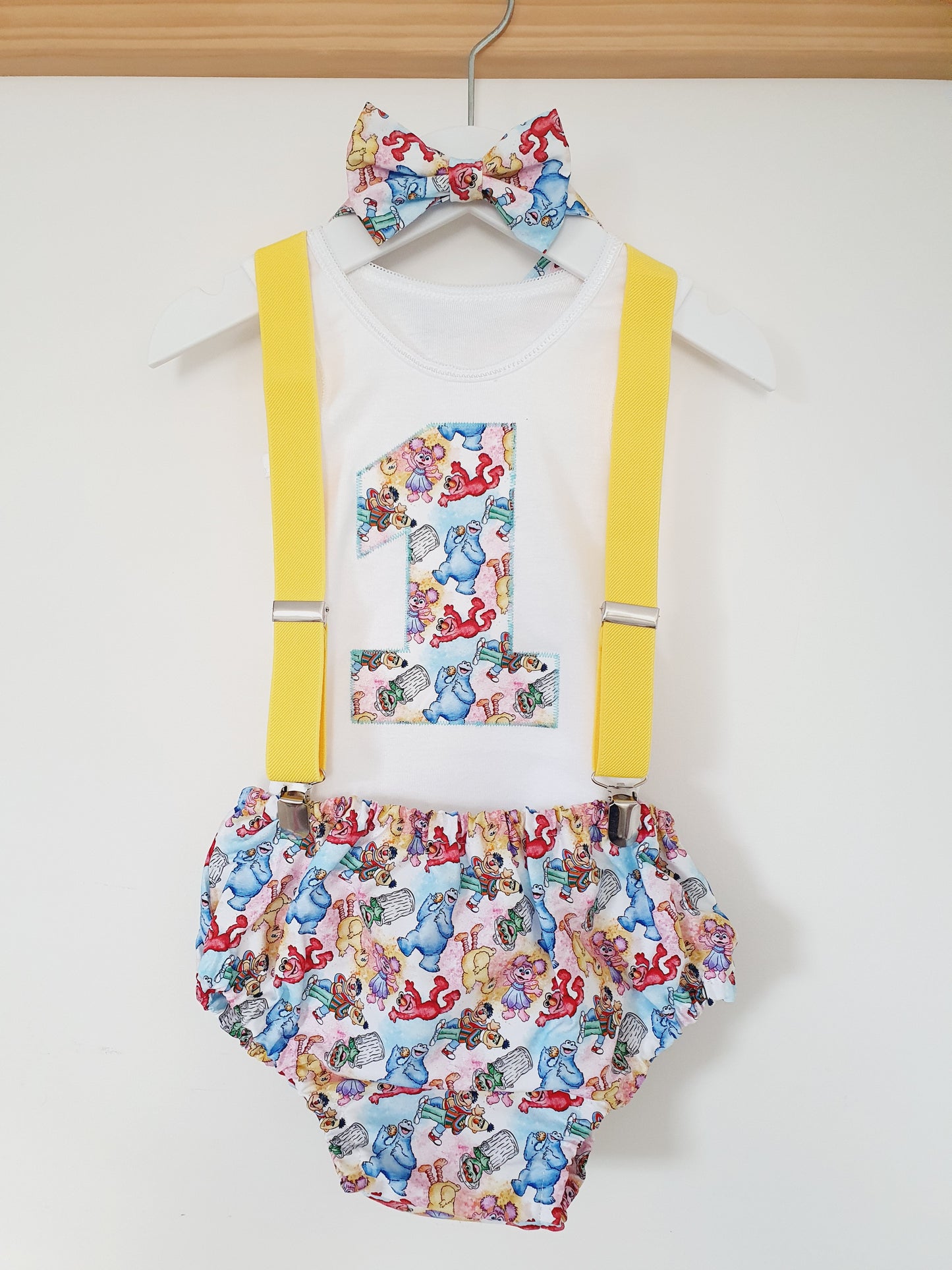 SESAME Boys 1st Birthday Outfit, Size 1