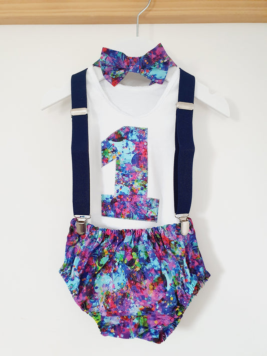 Boys First Birthday Outfit, Size 0