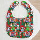CHRISTMAS DOGS Bib, Handmade Baby Bib, Feeding Bib