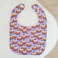 CHRISTMAS PUDDING print Bib, Handmade Baby Bib, Feeding Bib