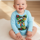 Boys 1st Birthday Long Sleeve Bodysuit, Size 0