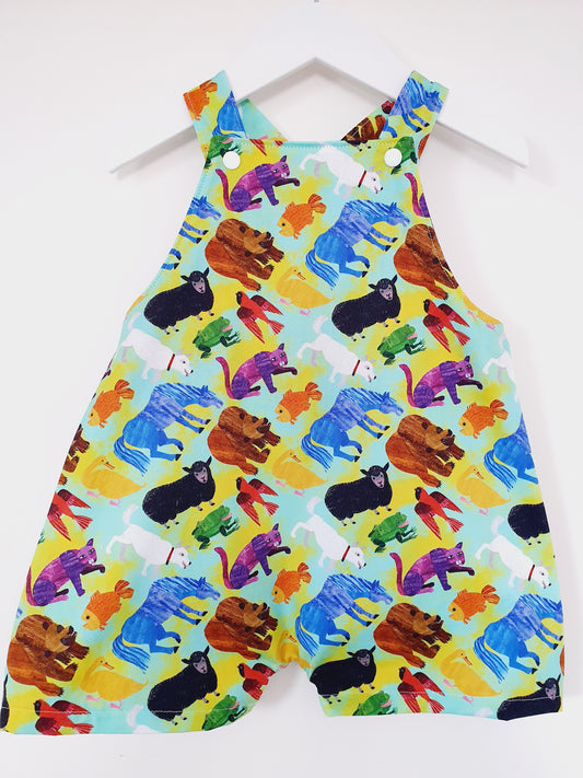 Overalls, Baby / Toddler Overalls, Short Leg Romper, Size 2