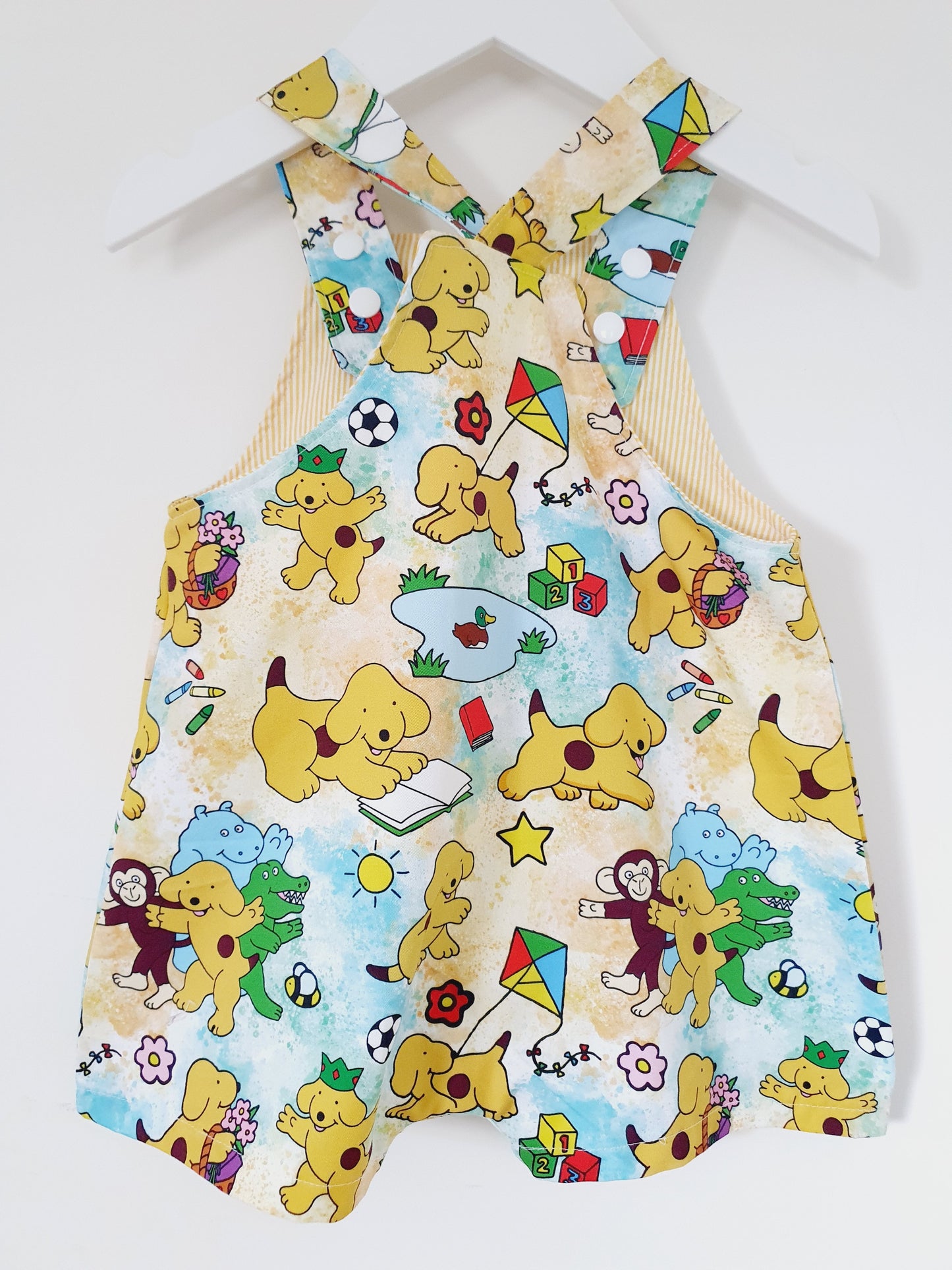 Baby / Toddler Overalls, Short Leg Romper, Size 1
