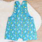 MONSTERS print Overalls, Size 2