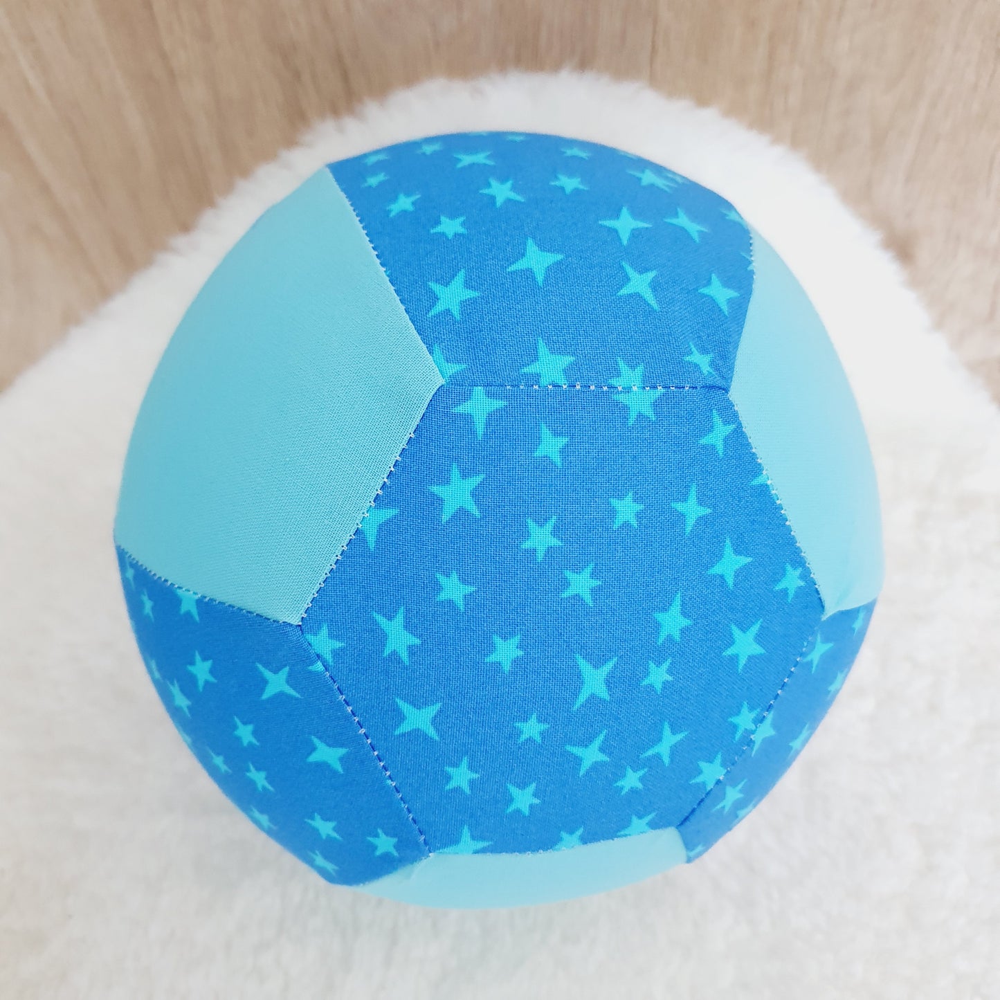 Balloon Ball Cover - Balloon Balls -  Handmade Fabric Balloon Cover - BLUE STARS