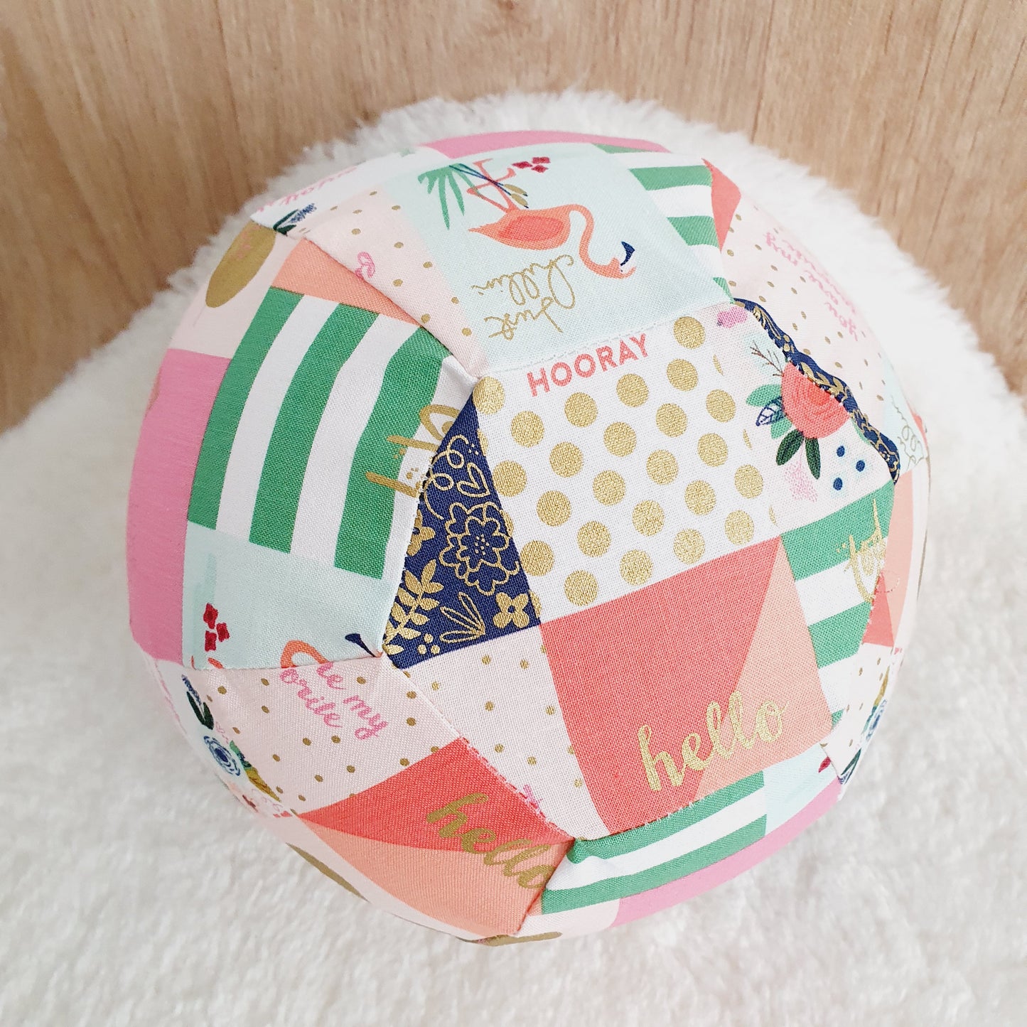 Balloon Ball Cover - Balloon Balls -  Handmade Fabric Balloon Cover - FLORAL LOVE