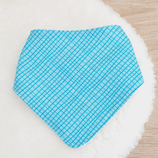 Blue Bandana Dribble Bib - Bamboo Backed Ultra Absorbent Bib