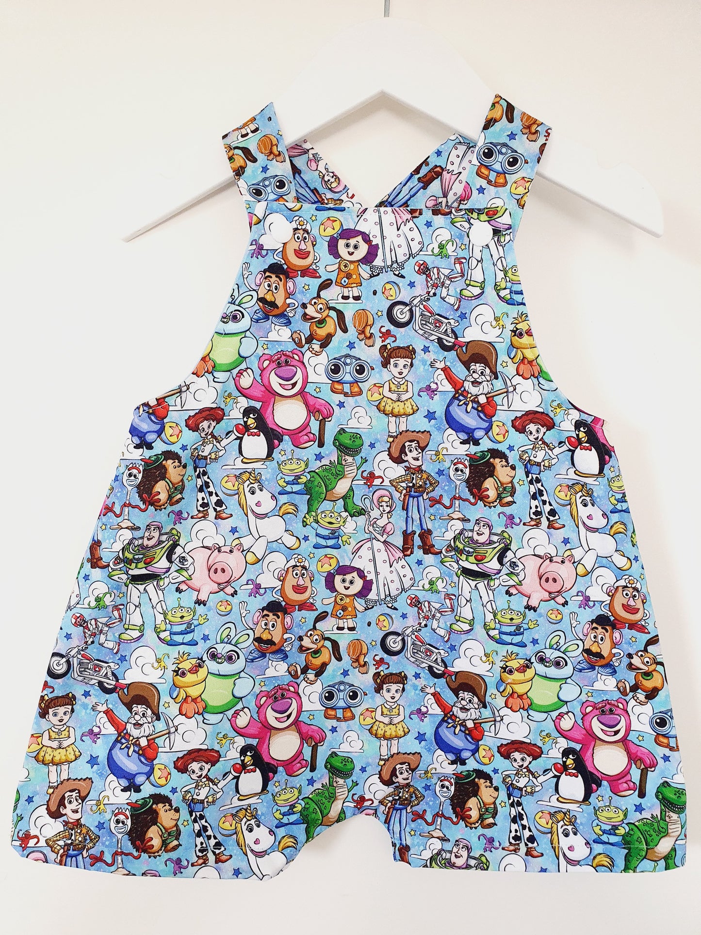 Baby / Toddler Overalls, Short Leg Romper, Size 1