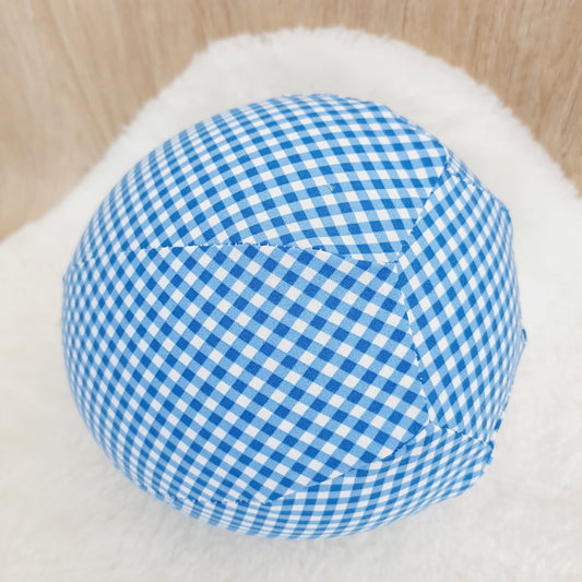 Balloon Ball Cover - Balloon Balls -  Handmade Fabric Balloon Cover - Blue Gingham