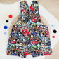 Overalls, Baby Overalls, Short Leg Romper, Size 1