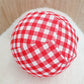 Balloon Ball Cover - Balloon Balls -  Handmade Fabric Balloon Cover - RED GINGHAM