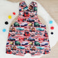 CARS print Overalls, Baby Overalls, Short Leg Romper, Size 1