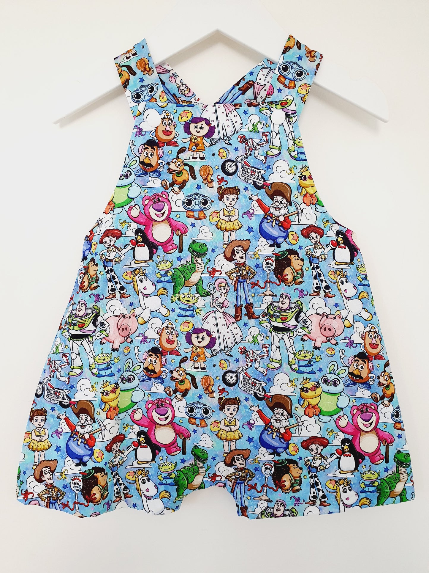 Baby / Toddler Overalls, Short Leg Romper, Size 1