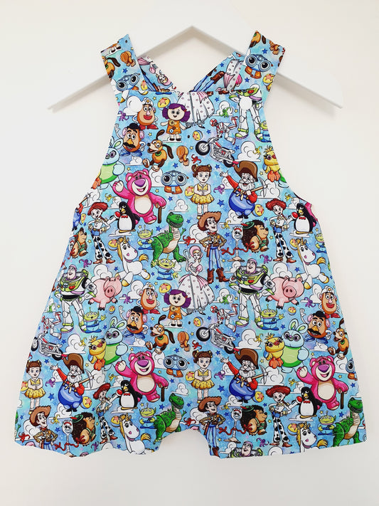 Baby / Toddler Overalls, Short Leg Romper, Size 1