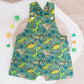 DINOSAUR Baby / Toddler Overalls, Short Leg Romper, Size 1