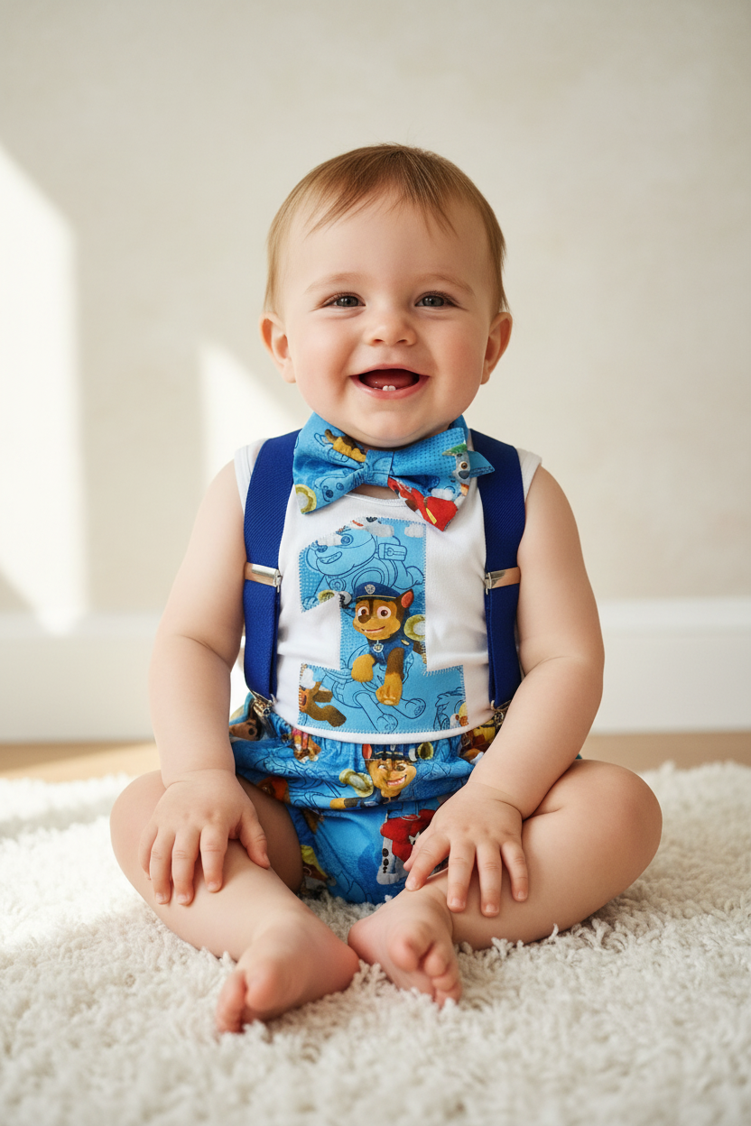 Boys 1st Birthday Outfit, Size 1