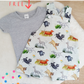 HAIRY MACLARY print Overalls, Size 1 with BONUS Short Sleeve Bodysuit