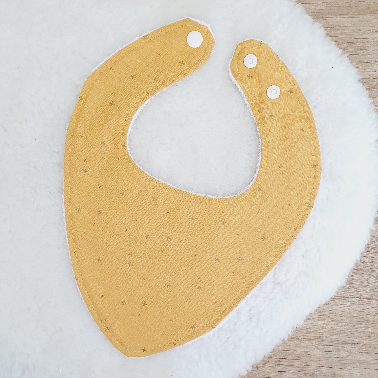 Bandana Dribble Bib, Handmade Baby Bib, Cotton / Bamboo, Ultra Absorbent