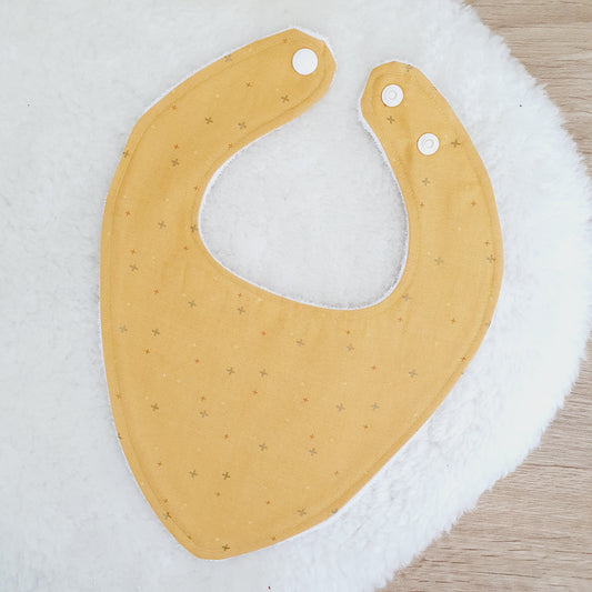 Bandana Dribble Bib, Handmade Baby Bib, Cotton / Bamboo, Ultra Absorbent