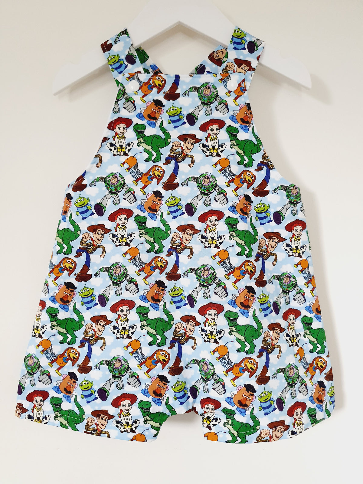 Overalls, Baby / Toddler Overalls, Short Leg Romper, Size 2
