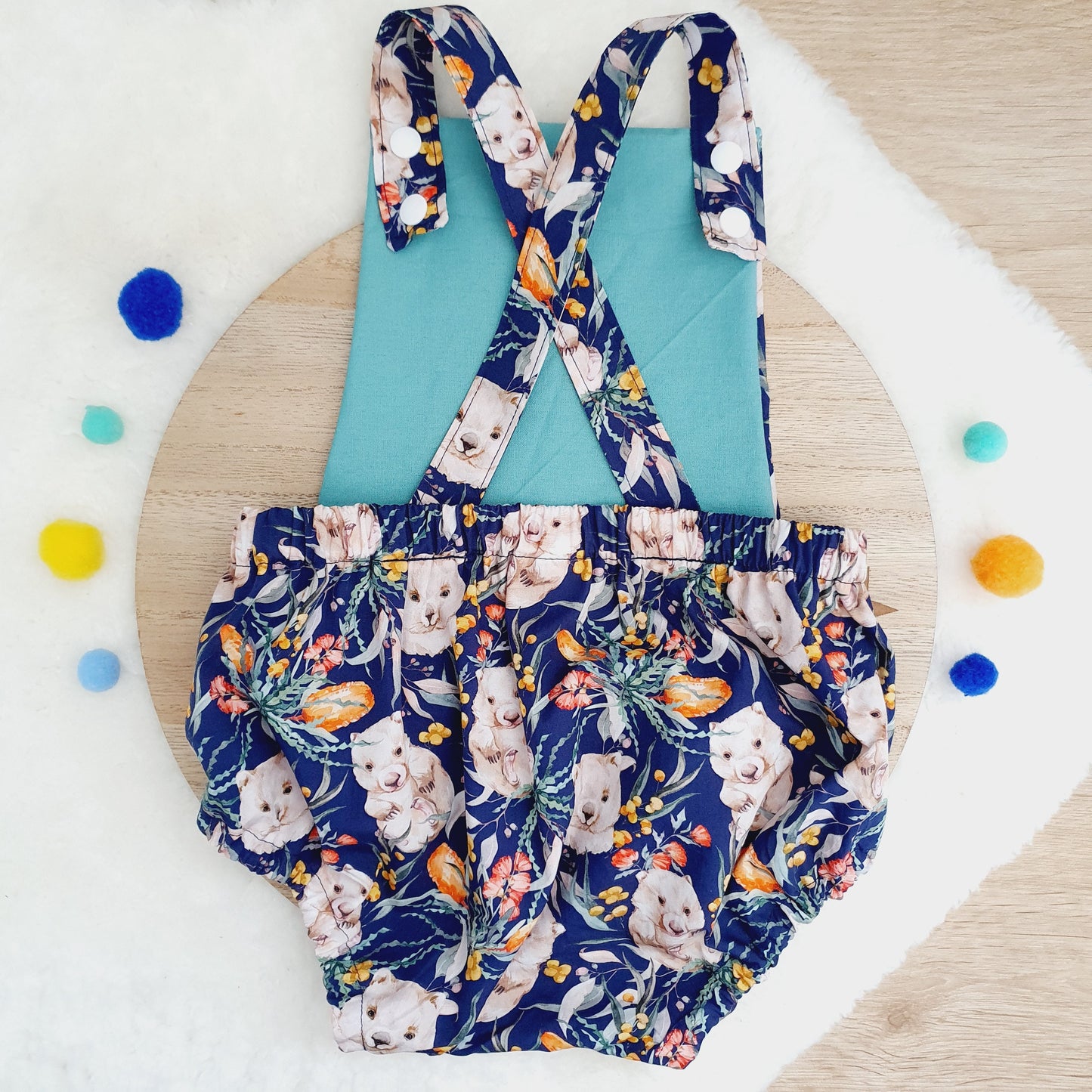 WOMBAT Baby Romper, Size 1
