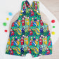 TUBBIES print Overalls, Baby Overalls, Short Leg Romper, Size 1