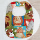 Jungle Bib, Handmade Baby Bib, Large Feeding Bib