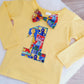 SESAME Boys 1st Birthday Long Sleeve T-shirt / Top Size 1 - 2