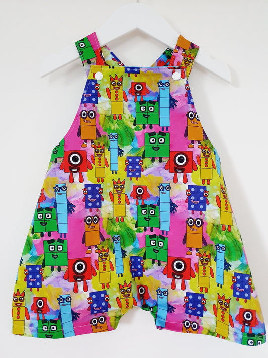 Overalls, Baby / Toddler Overalls, Short Leg Romper, Size 2