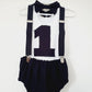 Black Boys 1st Birthday Outfit, Size 1