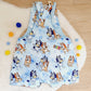 DOGS print Overalls, Baby / Toddler Overalls, Short Leg Romper, Size 2