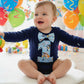 DOGS Boys 1st Birthday Long Sleeve Bodysuit, Size 2