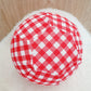 Balloon Ball Cover - Balloon Balls -  Handmade Fabric Balloon Cover - RED GINGHAM