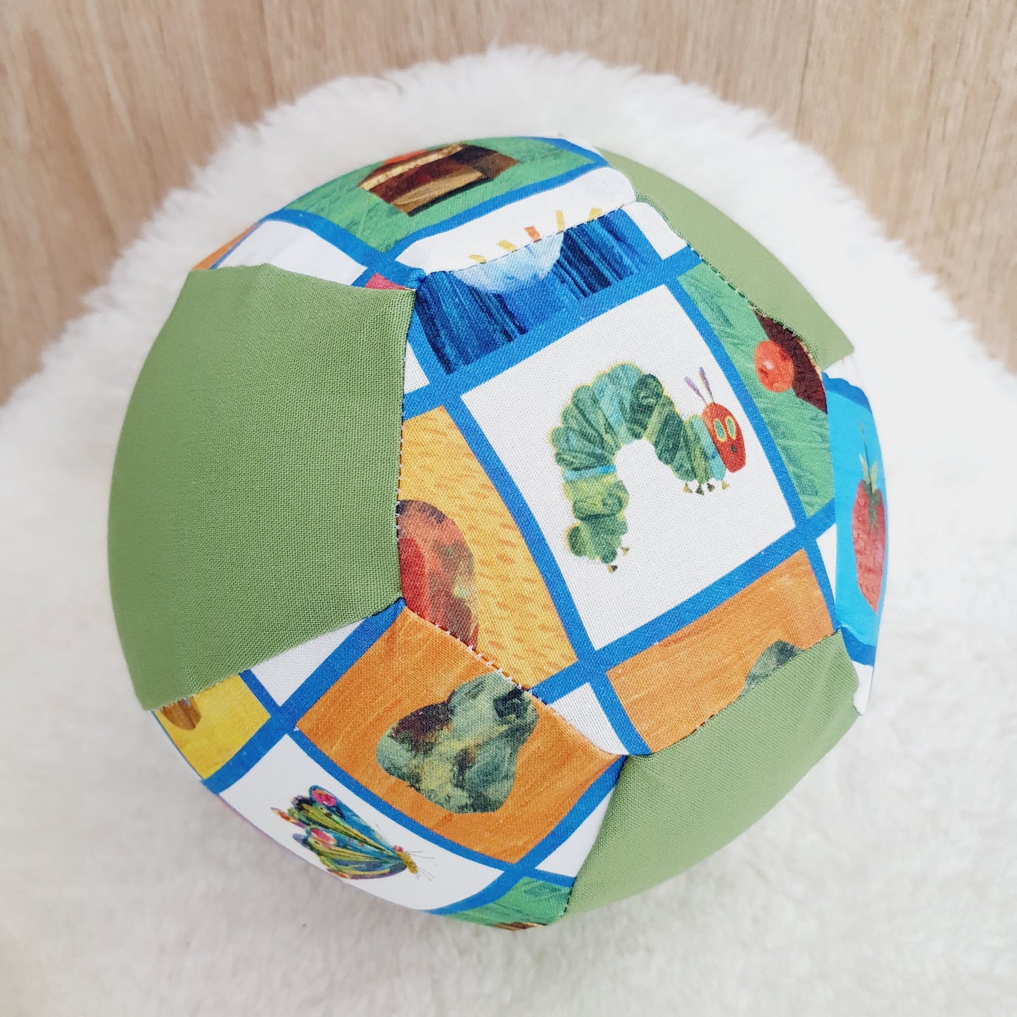 Balloon Ball Cover - Balloon Balls -  Handmade Fabric Balloon Cover - CATERPILLAR print