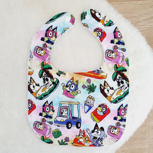 Dogs Bib, Handmade Baby Bib, Feeding Bib, Cotton / Bamboo, Ultra Absorbent