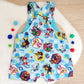 PAW PATROL print Overalls, Baby / Toddler Overalls, Short Leg Romper, Size 2