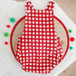 RED CHECK Baby Romper, Size 1