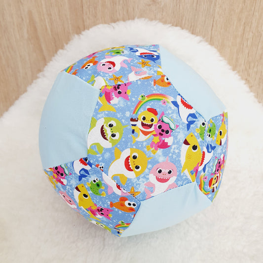 Balloon Ball Cover - Balloon Balls -  Handmade Fabric Balloon Cover - BABY SHARK print