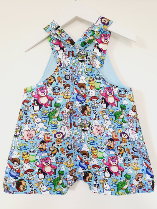 Overalls, Baby / Toddler Overalls, Short Leg Romper, Size 2