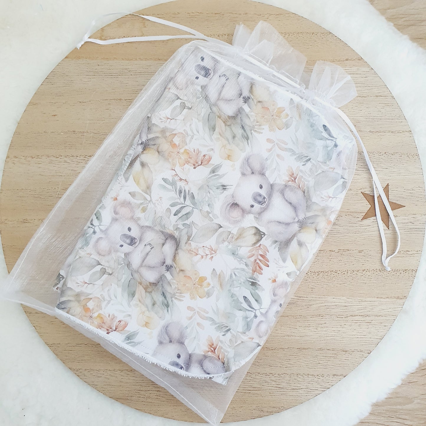 Koala Baby Bib and Burp Cloth Gift Set, Baby Shower Gift, Newborn Gift